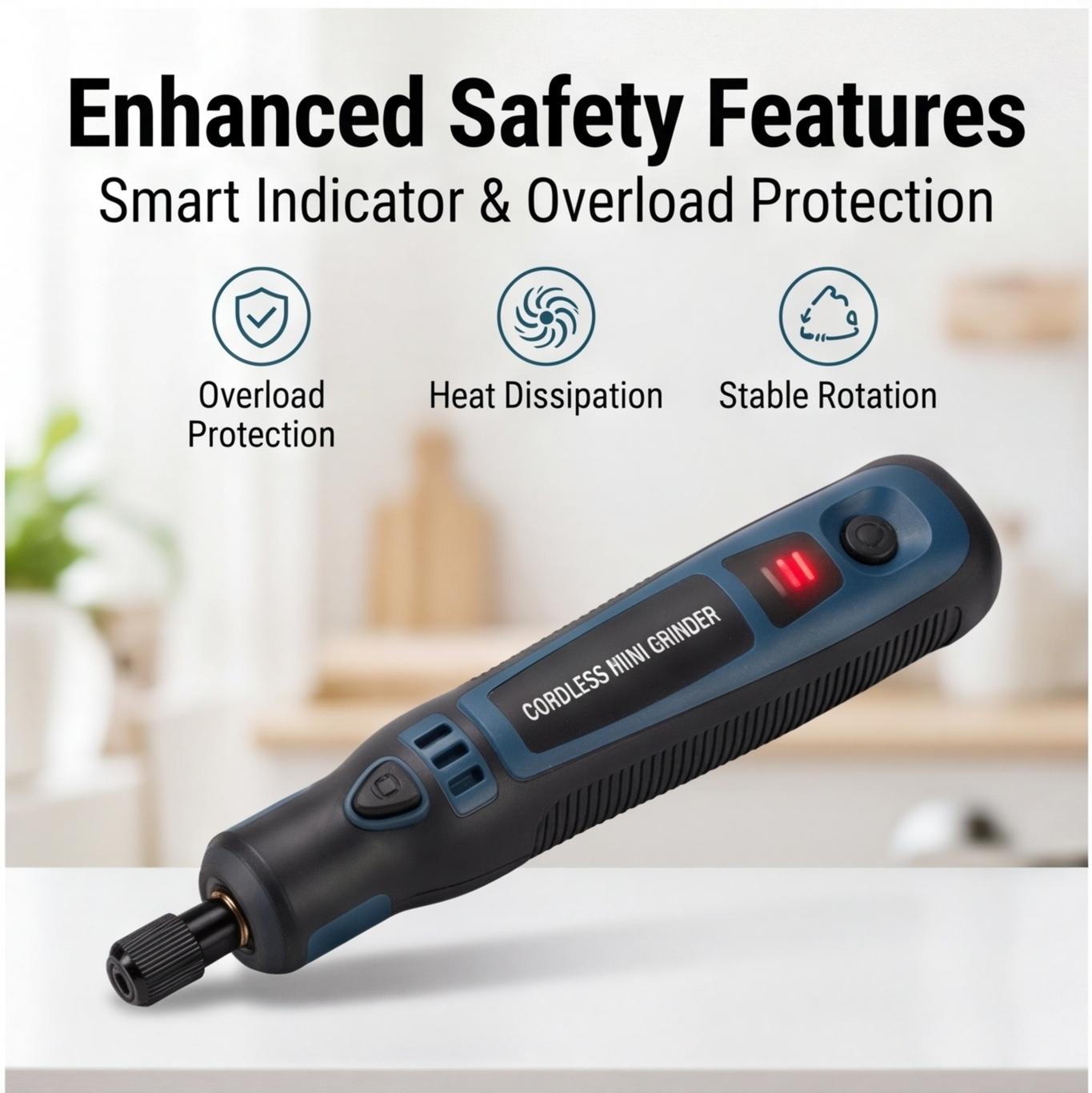 3.7v Mini cordless grinder, Portable Multi-Functional Handheld Polishing Tool, Jade Carving and Grinding Machine, Small Drill for Home Use