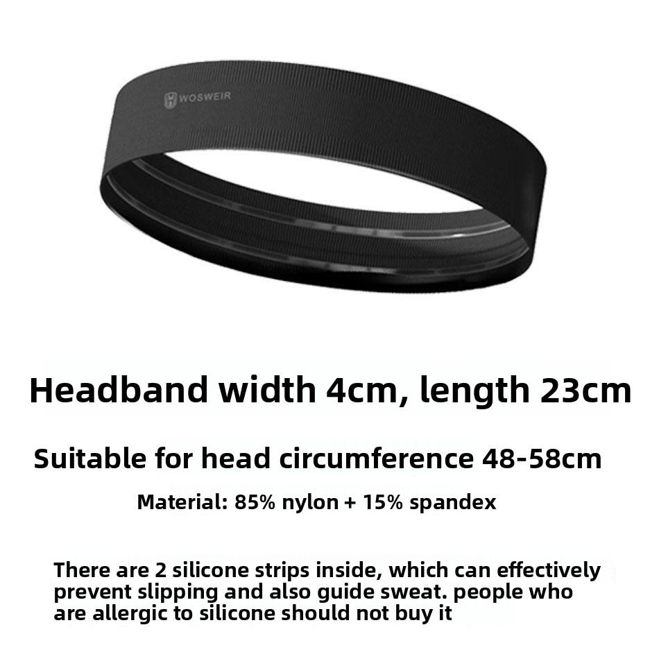 Sports headband, yoga sweat-absorbing headscarf, men's and women's running, badminton, sweat-proof fitness, rope, sweat guide and antiperspirant headband.
