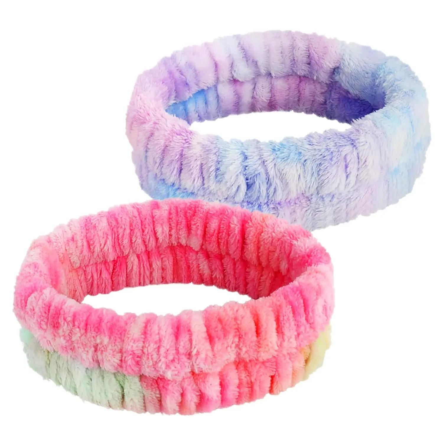 Headband for Washing , 2 count  and Makeup Headband | Microfiber  wash Headbands for Facial Clean, Skincare Shower