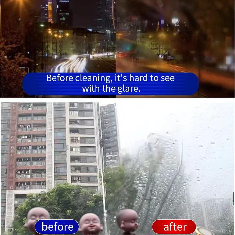 Jstree Car Glass Oil Film Cleaner with Brush Head, Removes Oil Films Effectively, 100ML Liquid Solution for Auto Maintenance