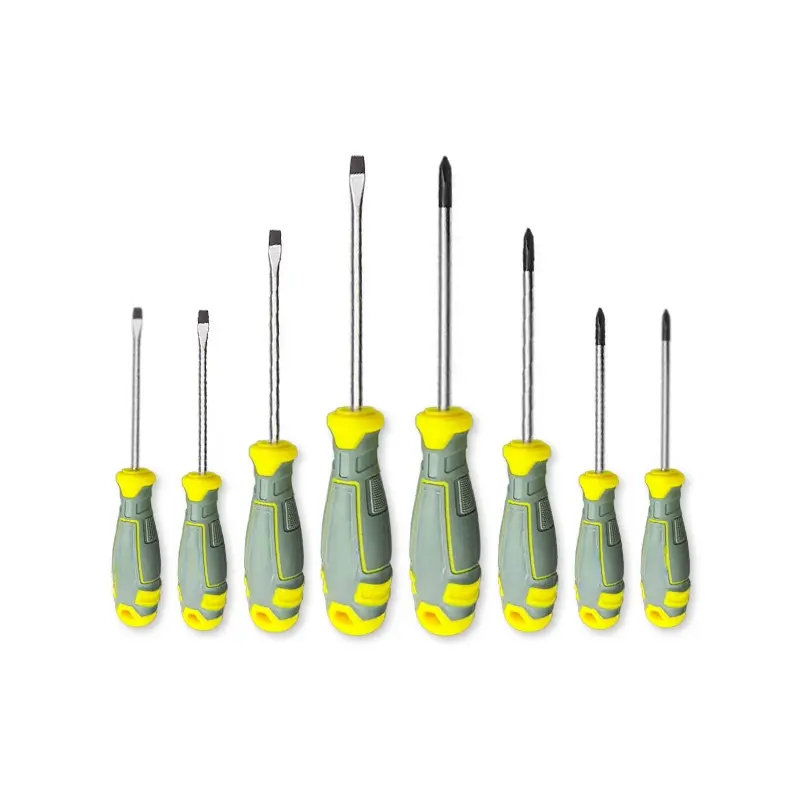 8-Piece Cross and Flat Head Screwdriver Set, Multipurpose Screwdriver Kit, Multi-Size Non-Slip Handles, Essential Home Repair Kit, Daily Use Tools, Multifunctional Screwdriver, Screwdriver Combo