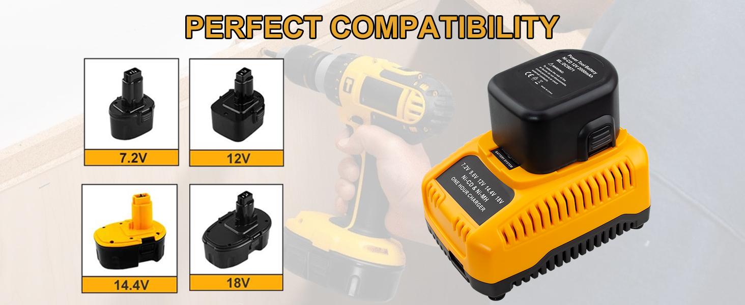2-Pack 18V 4.5Ah Replacement Battery for Dewalt 18 Volt XRP DC9096 Ni-Mh Batteries, Compatible with 18 Volt XRP Batteries DC9096 DC9098 DC9099 DW9098 DW9095 and Cordless Power Tools