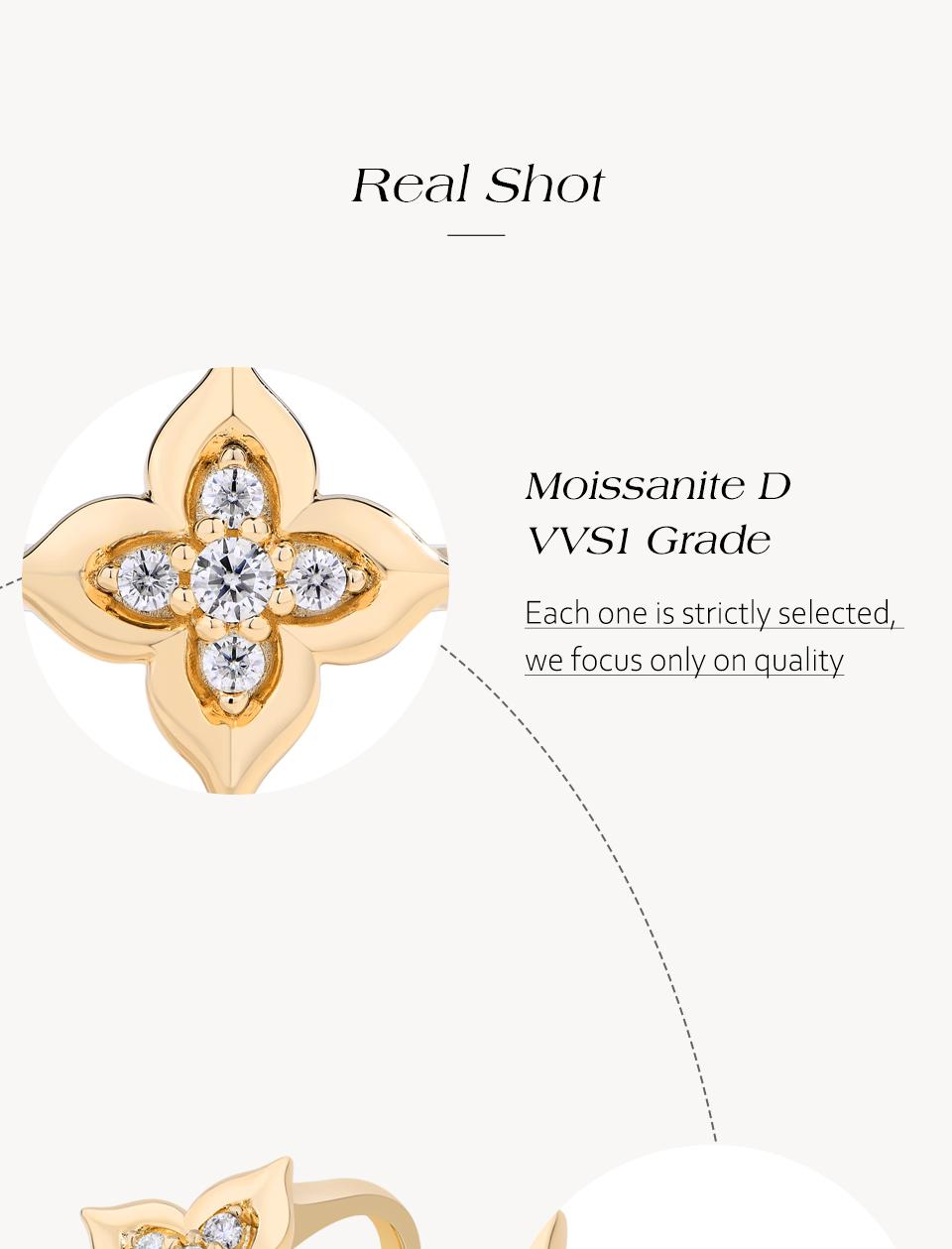 Luxury D VVS1 Color Synthetic Moissanite Ring for Women Engagement Wedding Party Fine Jewelry Sterling Silver Gift New Springtok Outdoorfun R263