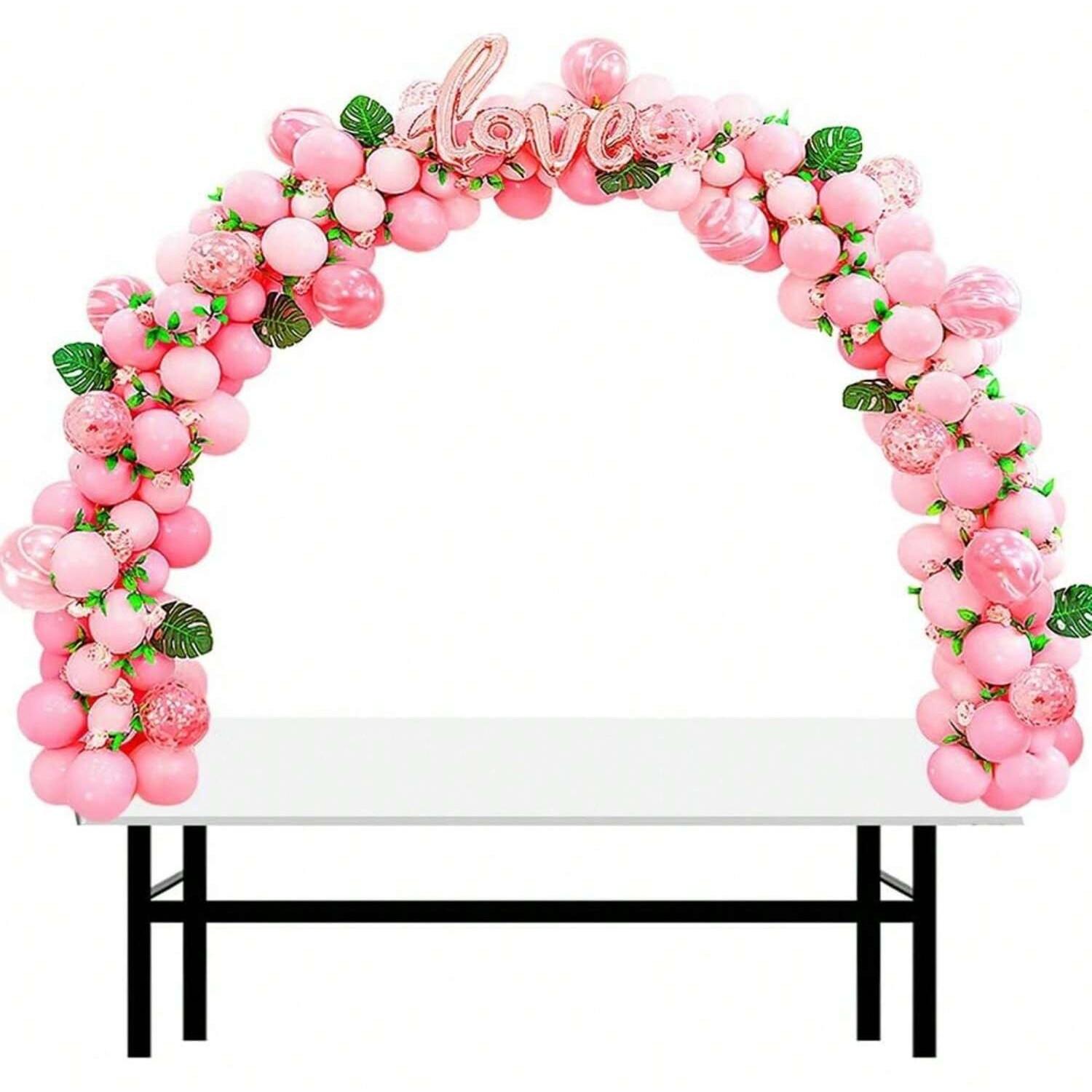 Adjustable Metal Balloon Arch Stand, Table Rod Stand with Clamps, Decorated Arch for Parties, Reusable Balloon Arch Kit