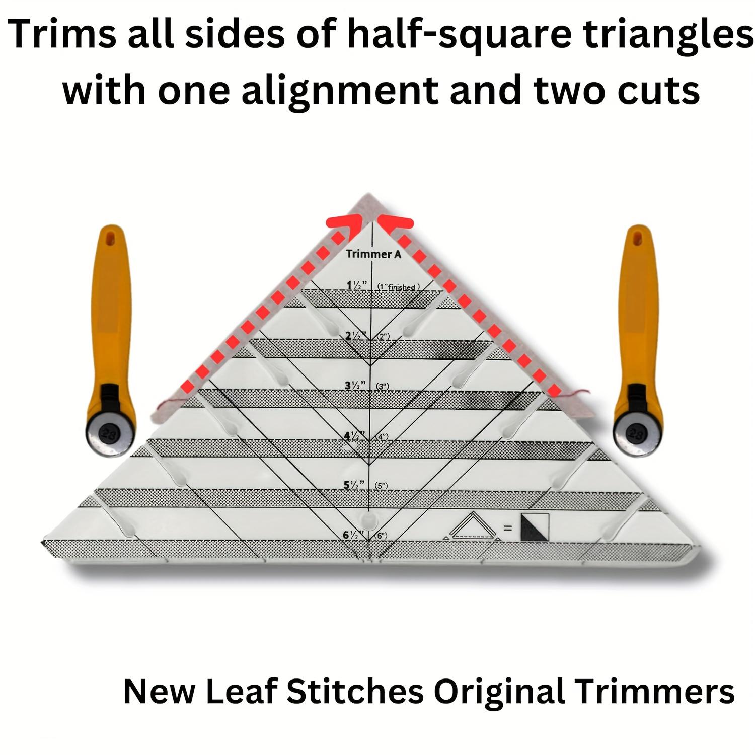 2pcs Grid Slot Cutting Ruler, High Precision Acrylic Patchwork Template, Accurate Hst Cutting, Fabric Seam Alignment, Block Building Tool