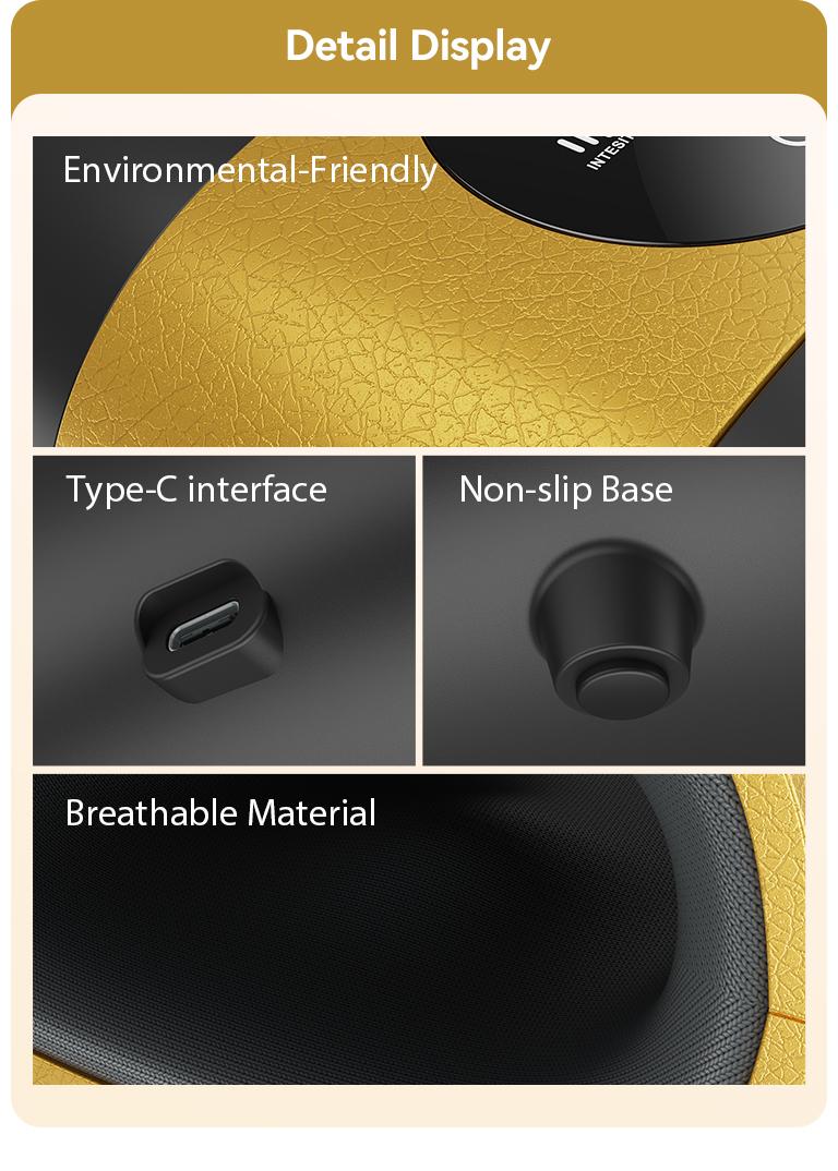 [Plus Model] CINCOM New Hand Massager, Cordless Finger Soother with Gentle Warmth, Customizable Comfort Settings, Easy-to-Read Display, Rechargeable, Perfect for Relaxation, Ideal Gift for Loved Ones