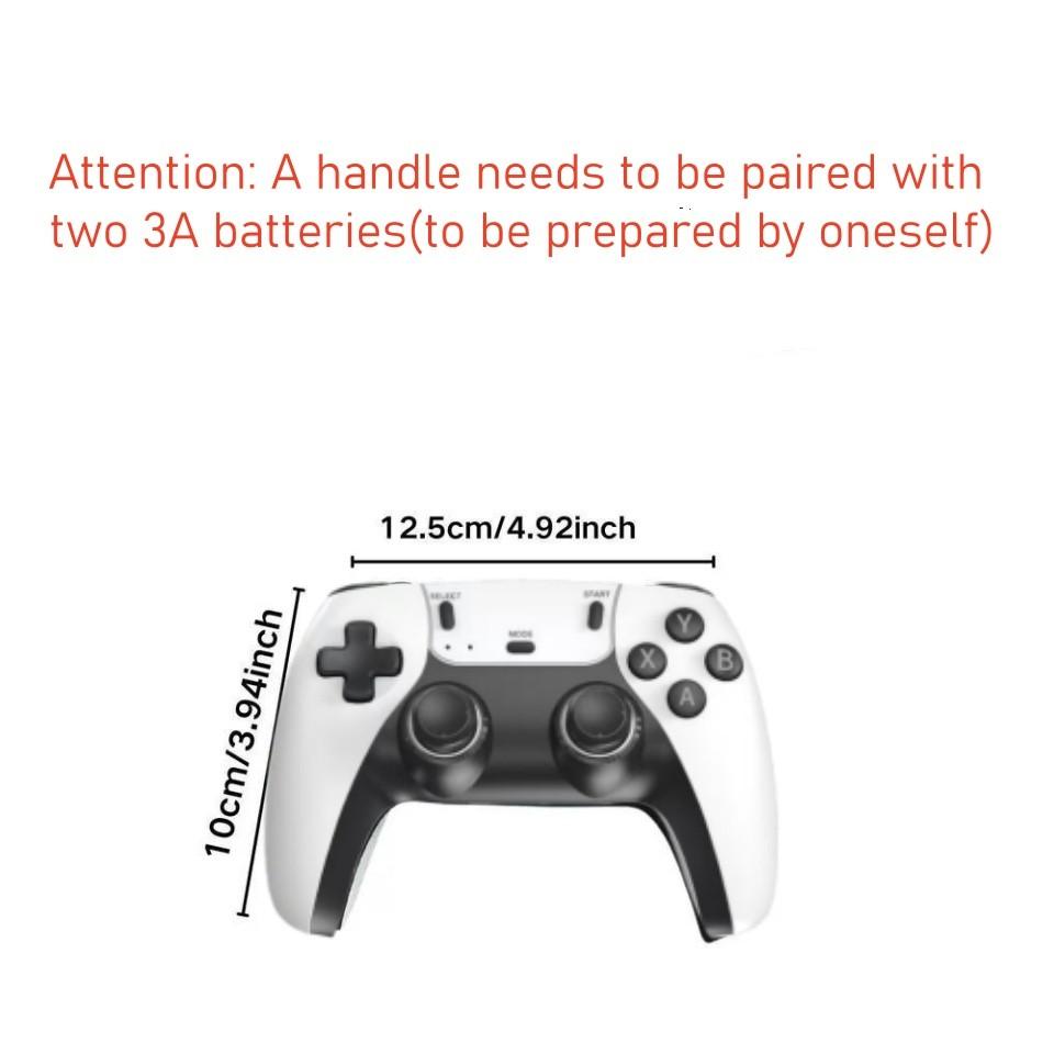 Retro game console, featuring over 20,000 games and 26 emulators, equipped with 26 wireless controllers, TF card, HDMI output interface, and 2 ergonomic wireless controllers. Suitable for all age groups and ideal for gift-giving during holidays.