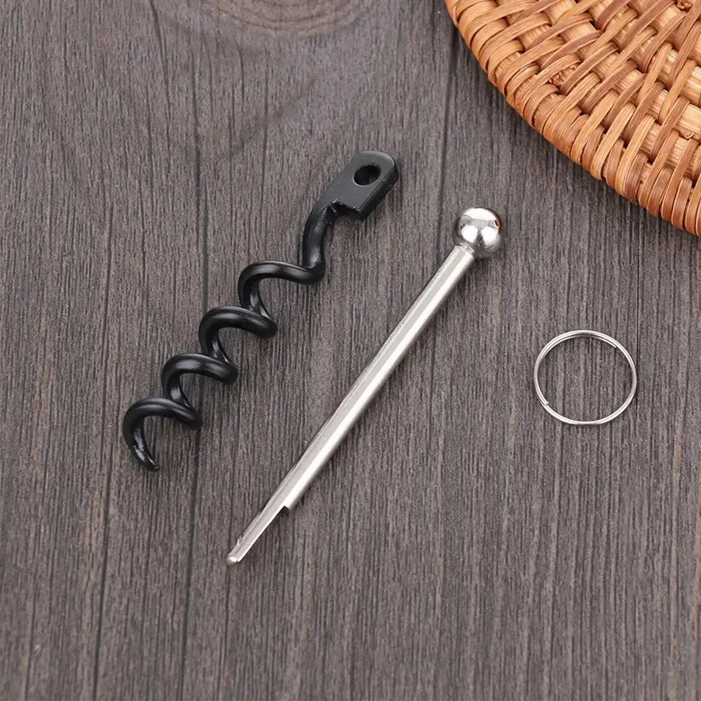 Outdoor Stainless Steel Champagne Stopper Cork Puller Twist Stick Red Wine Bottle Opener Corkscrew