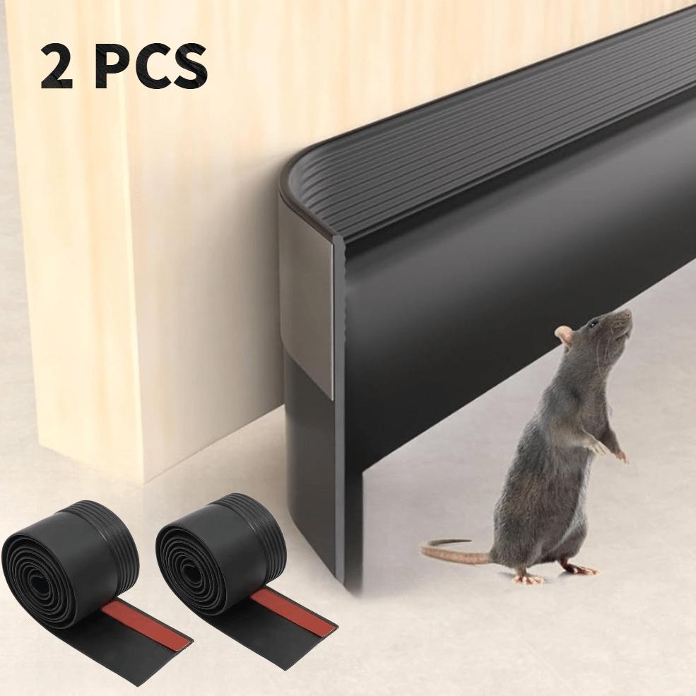 2 rolls of self-adhesive door bottom sealing strip -78.8 inches noise reducing, windproof, insect proof, dust-proof silicone door stopper, energy-saving - available in black, white, gray, and brown