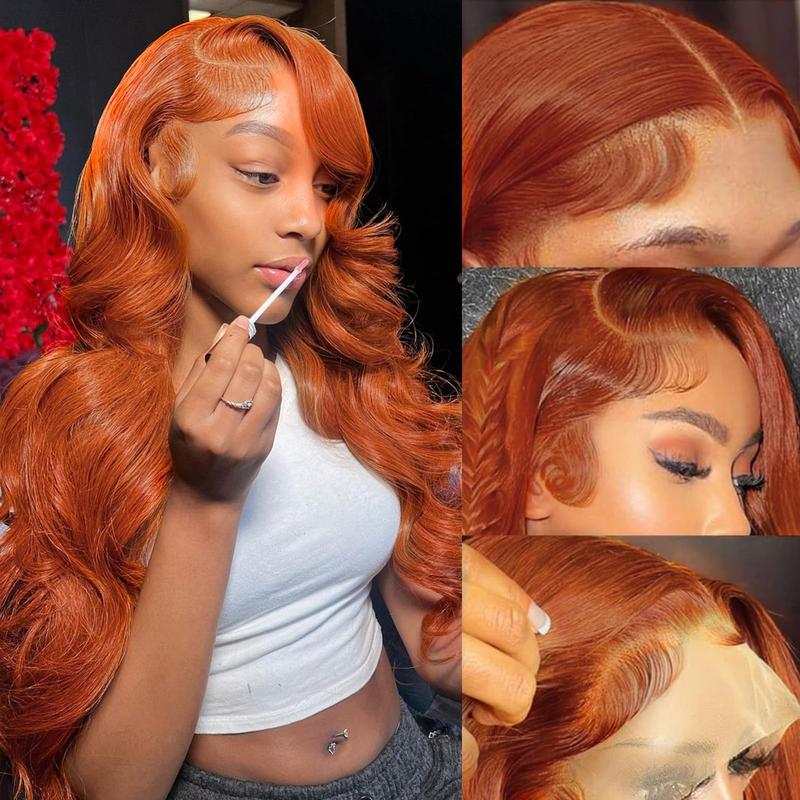 Bling Hair Red Brown(Ginger) 13x4/6 Brazilian Body Wave Lace Front Human Hair Wigs 33# Colored Pre Pucked 7x5 Glueless Wigs TikTokShopBlackFriday
