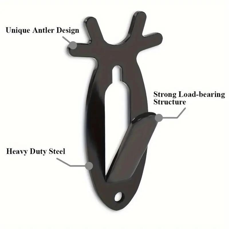 5/10Pcs Christmas European Mount Skull Wall Hanger Hook Deer Antelope Antler Mount Bracket Upgraded Version Organiser