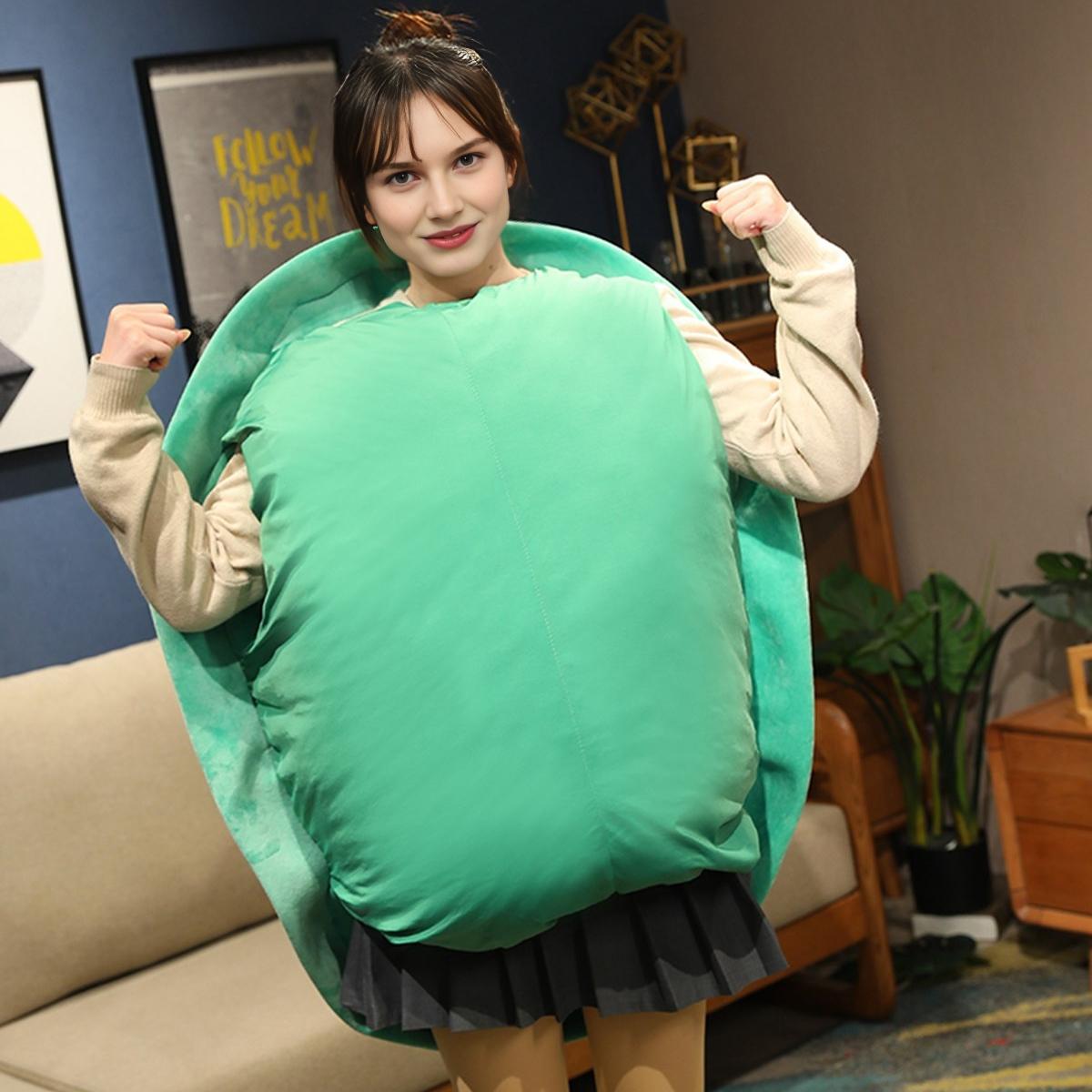 Wearable Turtle Shell Pillows, Turtle Plush Pillow Soft Huggable Animal Costume for Kids Adults , Plush Toy Funny Dress Up Creative Gifts