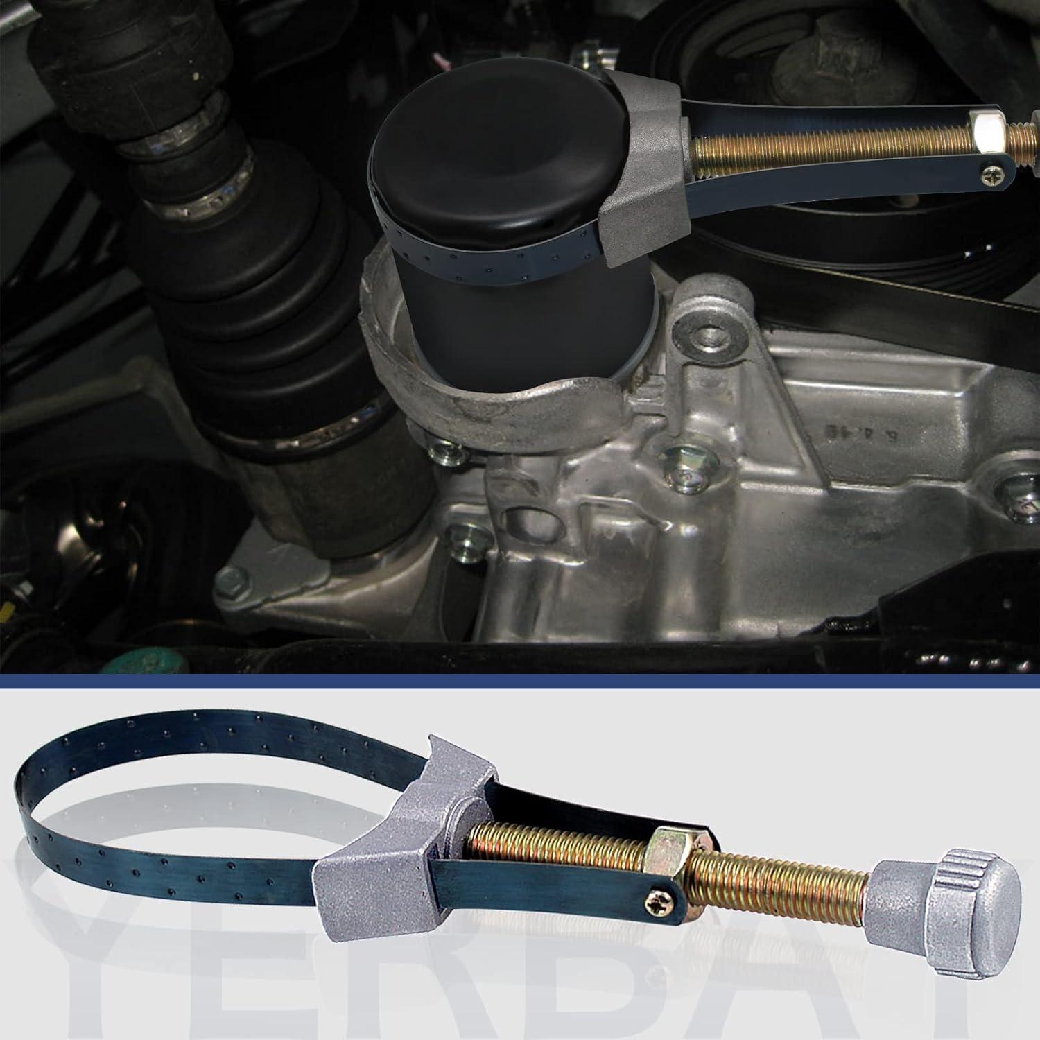 Multifunctional Adjustable Filter Core Wrench, Steel Belt Type, Oil Filter Removal Tool, Metal Working Parts, Machine Chain Disassembly Tool