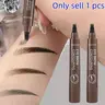 Waterproof Eyebrow Gel Pen, Natural Look, Sweat-Resistant, Portable Design, Suitable for All Skin Types, Liquid Formula, Eyebrow Makeup Products, Natural Looking Brows