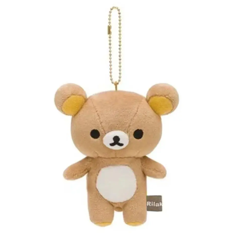 Rilakkuma Korilakkuma Bear Plush Keychain Keyring Ball Chain Kawaii Cute Bag Keychains Mascot Keyholder Girls Toys