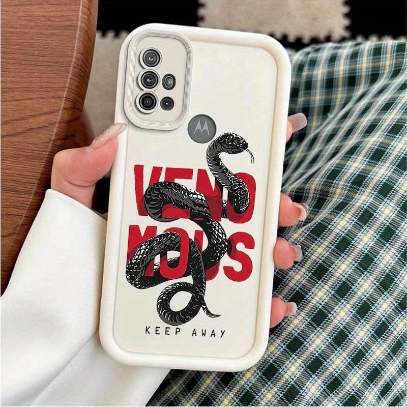 1 Piece Scarlet Python G10 Silicone Shockproof Cover For Moto G10 - Ideal For Entertainment