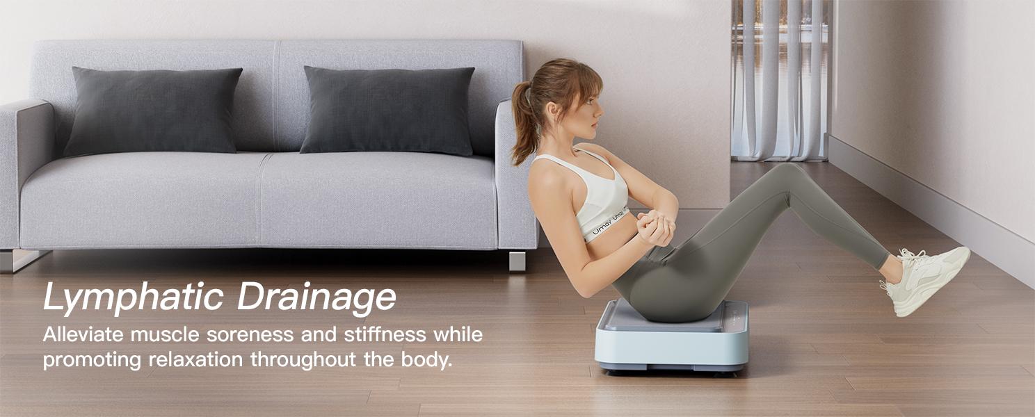 Umay Vibration Plate Fitness Platform Exercise Machine, Lymphatic Drainage Machine, Whole Body Shaker Workout Vibrate Stand Platform with 2 Resistance Bands for Wellness and Fitness Umay Vibration Plate Fitness Platform Exercise Machine, Lymphatic Drainage Machine, Whole Body Shaker Workout Vibrate Stand Platform with 2 Resistance Bands for Wellness and Fitness