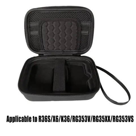 Travel Case Protection Compatible with Rg353v/rg35xx/rg353vs Retro Handheld Game Console, Compact Lightweight Storage Stand Organizer Bag, Android Gaming Carrying Box Only, Accessories