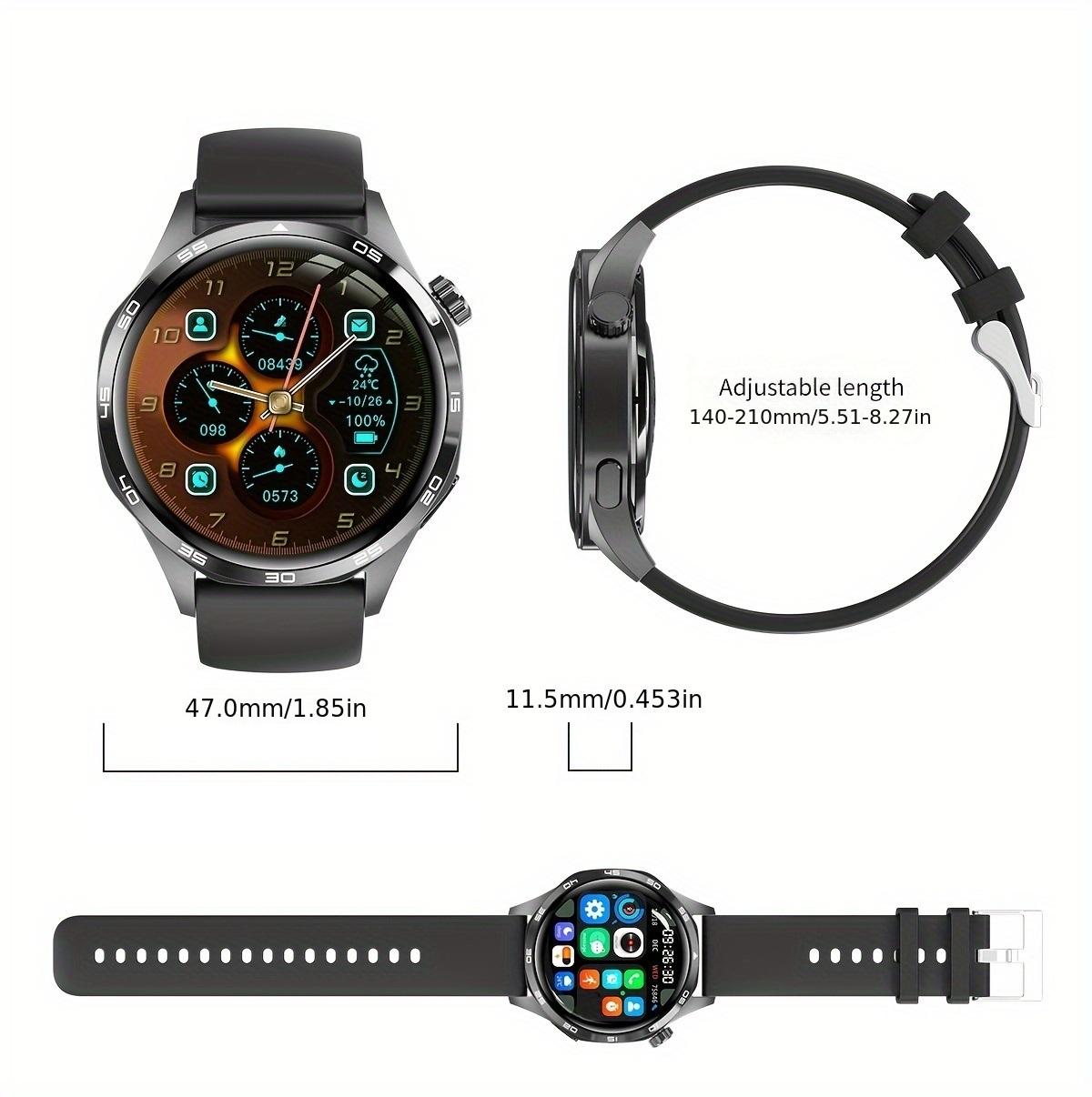 Watch6 Pro smart watch, 1.53-inch touch screen wireless calling, with over 100 sports modes and watch faces, AI voice assistant, compatible with Android and iPhone watches, fitness watch wearable device, Milanese stainless steel strap waterproof watch.