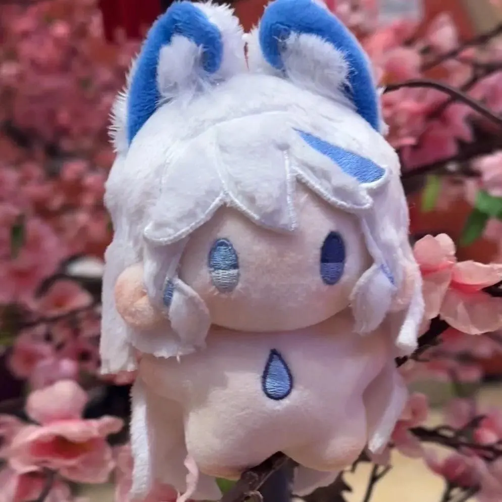 10cm Stuffed Genshin Impact Furina de Fontaine Plushie Toys Doll Cape Clothes Plush Dolls Backpack Pendant Keychain Xmas Gifts