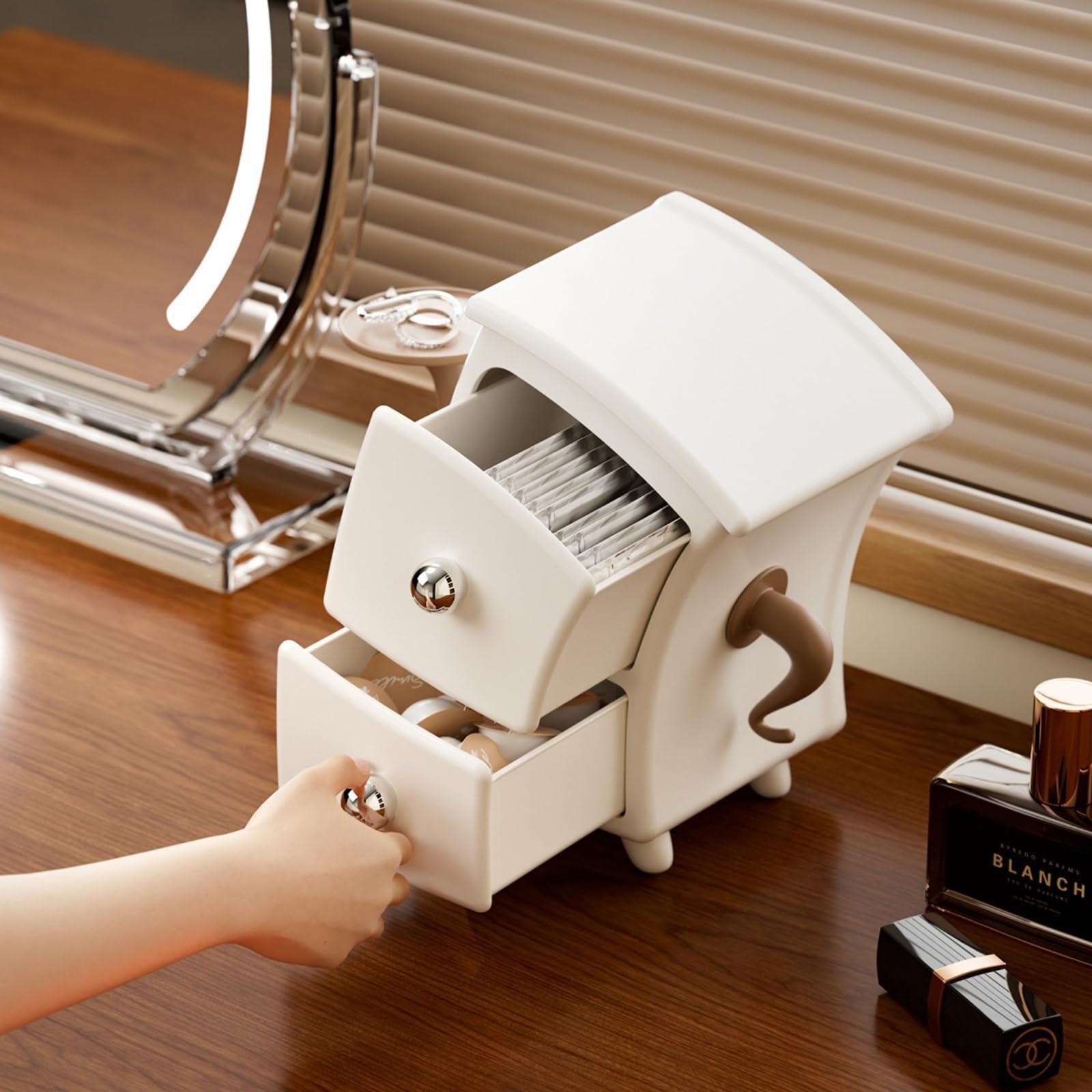 Creative Bent Shape Jewelry Storage Box, Stackable Drawer Style Organizer, Perfect for Organizing Accessories, Stylish and Functional Design