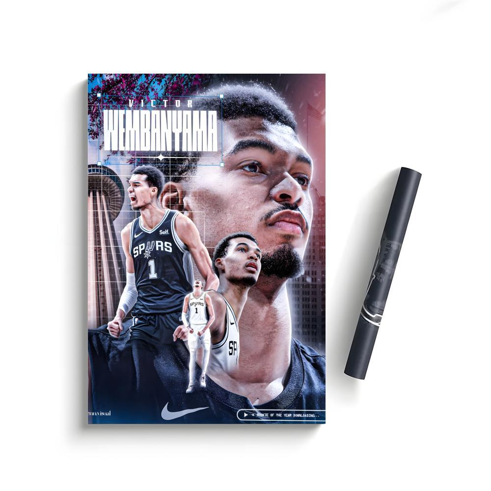 Victor Wembanyama Poster Bedroom Home Decor Art Poster Perfect Gift for Family and Friends