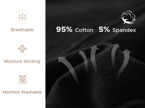 INNERSY Women's High Waisted Cotton Panties 5-Pack, Soft & Breathable Underwear, Comfortable Full Coverage Briefs for Everyday Wear, Stretchy & Durable