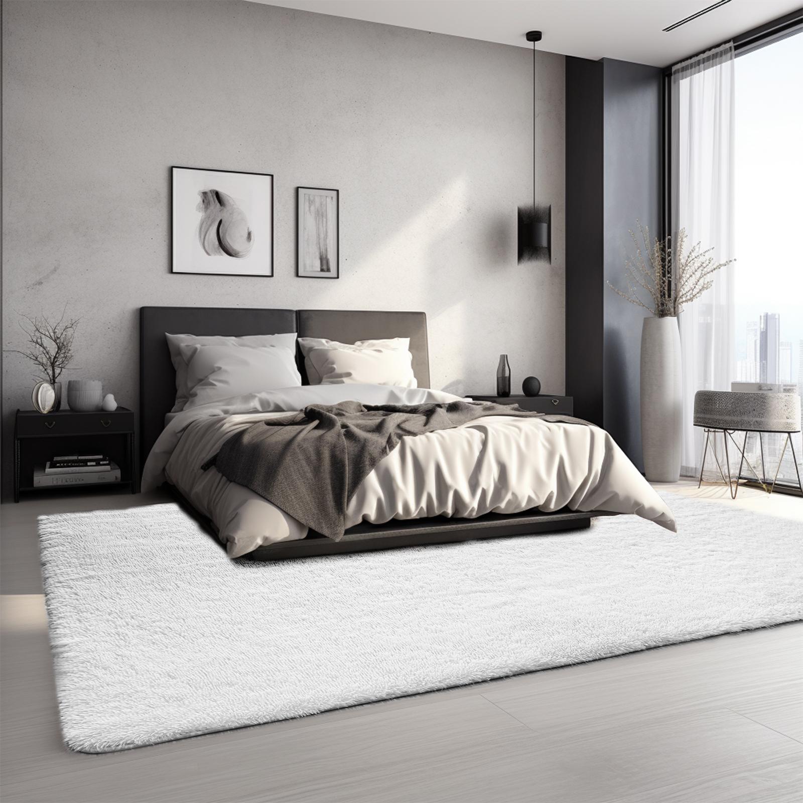 FAMVAL Large Size Plush Rugs Big Fluffy Area Rug Non-slip Soft Shaggy Carpet Mats for Livingroom Bedroom Nursery Home Decor White Christmas gifts FAMVAL Large Size Plush Rugs Big Fluffy Area Rug Non-slip Soft Shaggy Carpet Mats for Livingroom Bedroom Nursery Home Decor White Christmas gifts