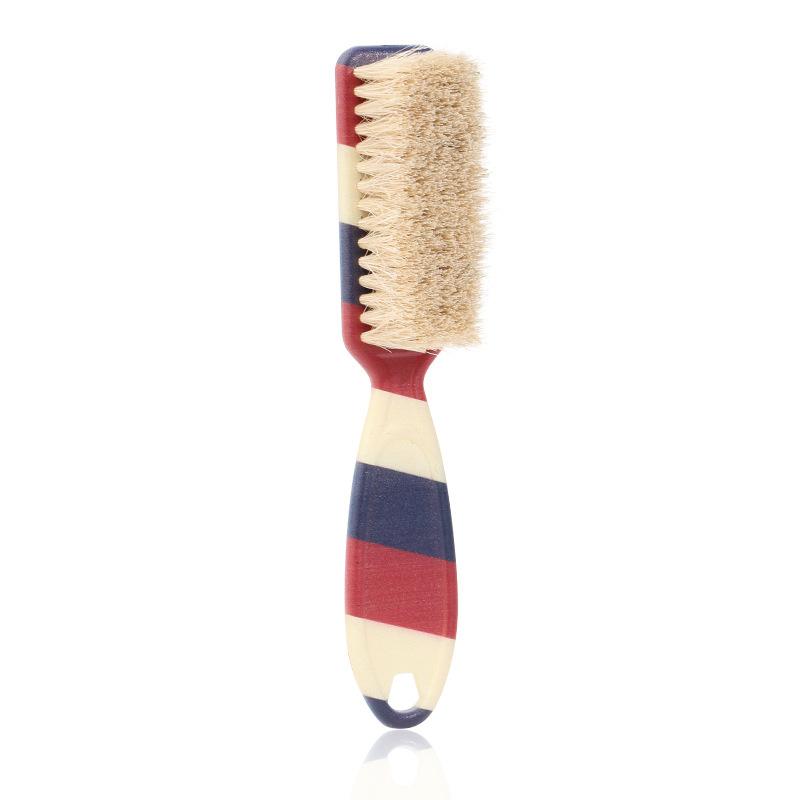 Cleaning Brush & Anti-Static Beard Brush, ABS Handle Professional Barber Brush for Detangling, Smoothing, Restores Shine, Beard Brush for Men