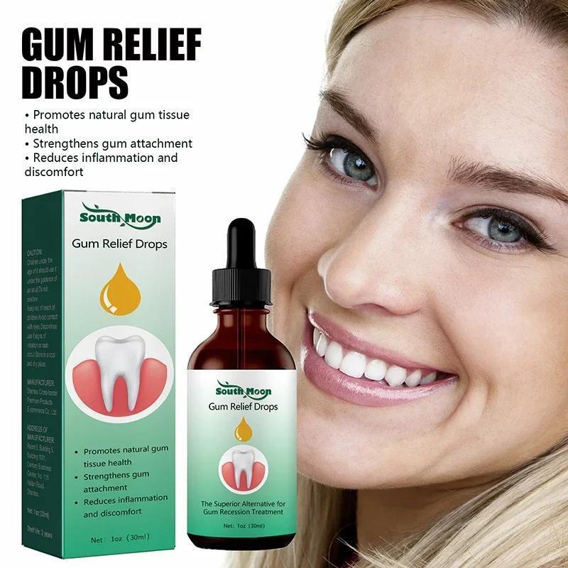 Gum Repair Drops Relieve Receding Gingival Swelling Gum Cleaning Care Oral Periodontal Hygiene Remove Yellow Tartar 2024 New
