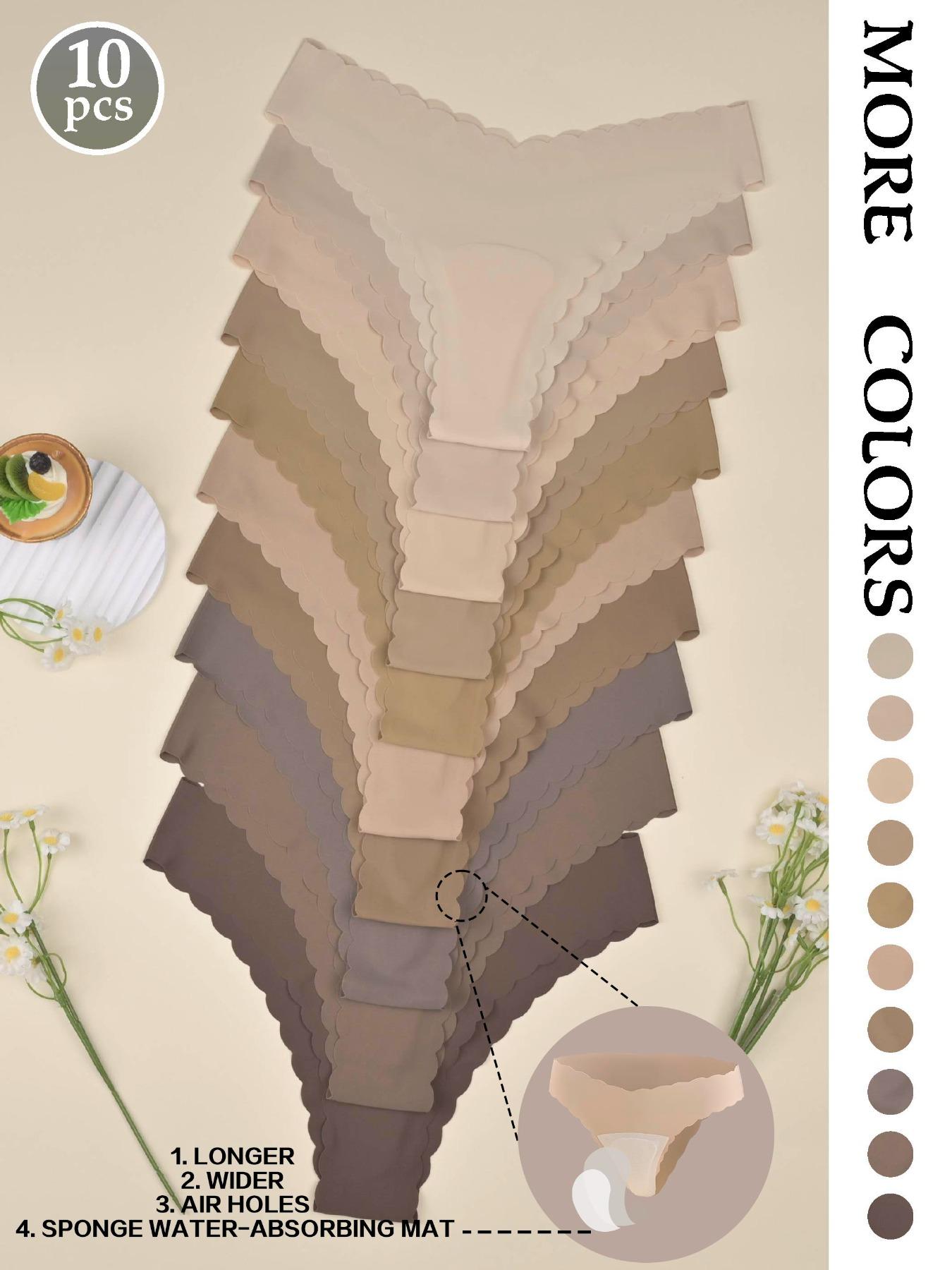 Cameltoe Proof Seamless Thongs Made With Sandwich Like Patented Insert 3-LAYER PROTECTION Women's Leopard Print Thong Panties, Breathable Low Waist Seamless Underwear, Fitted Casual Yoga Gym Wear, Stretchy Panties, 4/6 Pack