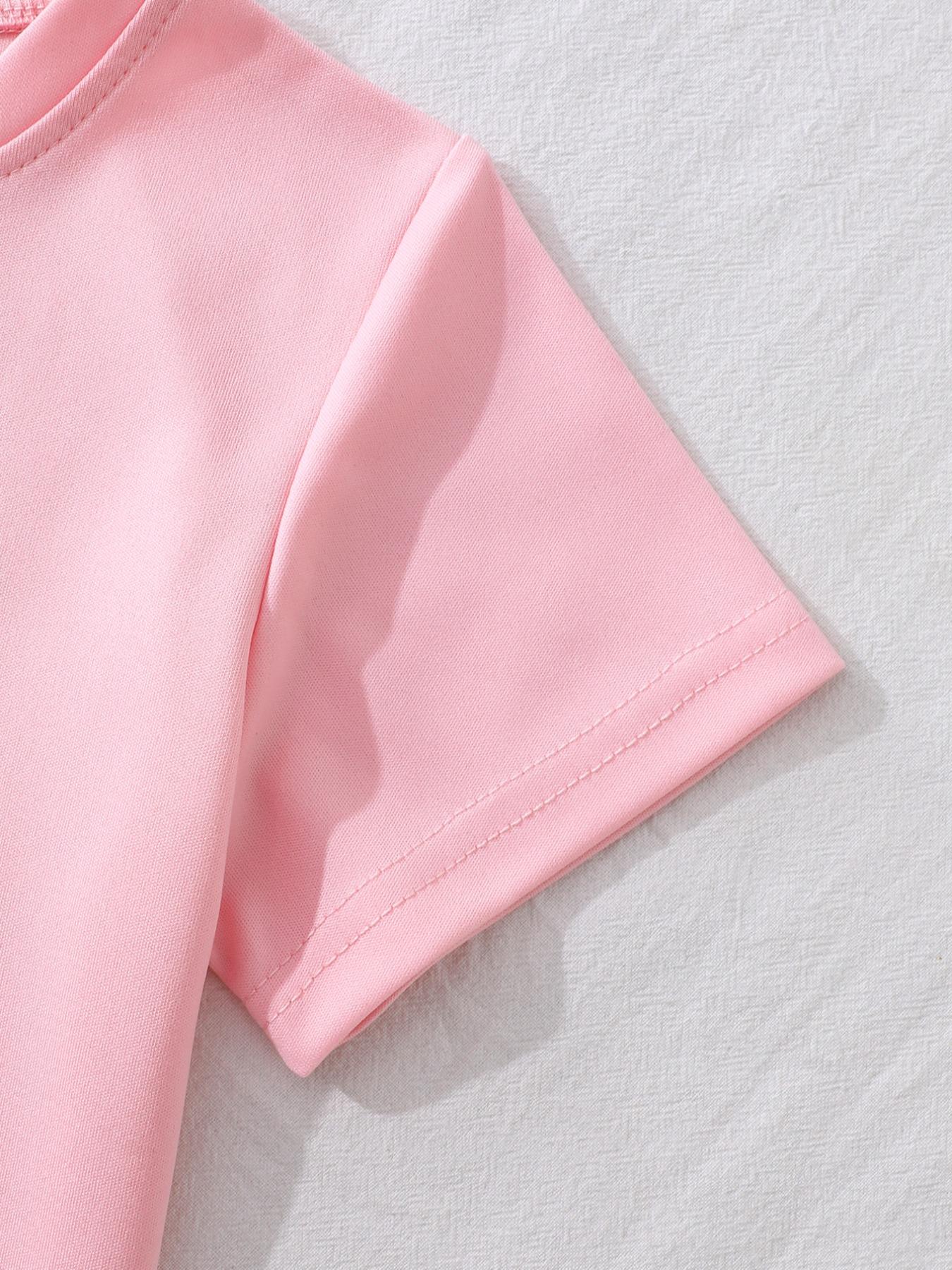 Capybara Girls' Summer 2-Piece Set - Short Sleeve Tee & Shorts Outfit | Soft & Comfortable Everyday Playwear for School, Parties & Outdoor Activities | Multi-Color Options, Ideal Holiday & Birthday Gift Casual Fashion Set Children