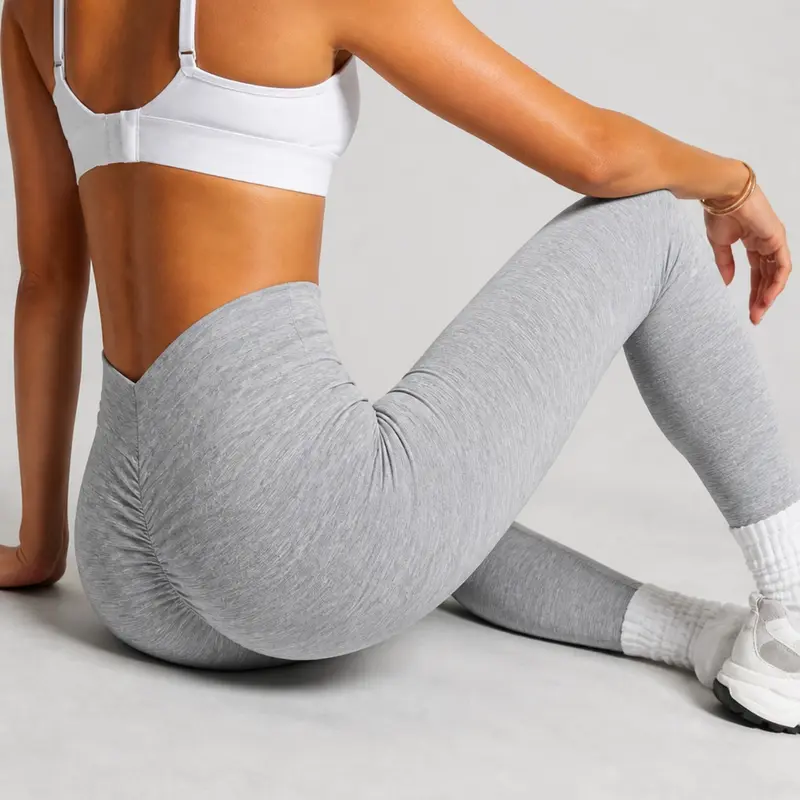 Simple Casual Fashion Tight Sports Pants, Workout Sportswear, Solid High-Waist Elastic Breathable Yoga Pants, Sporty Plain Design for All Seasons
