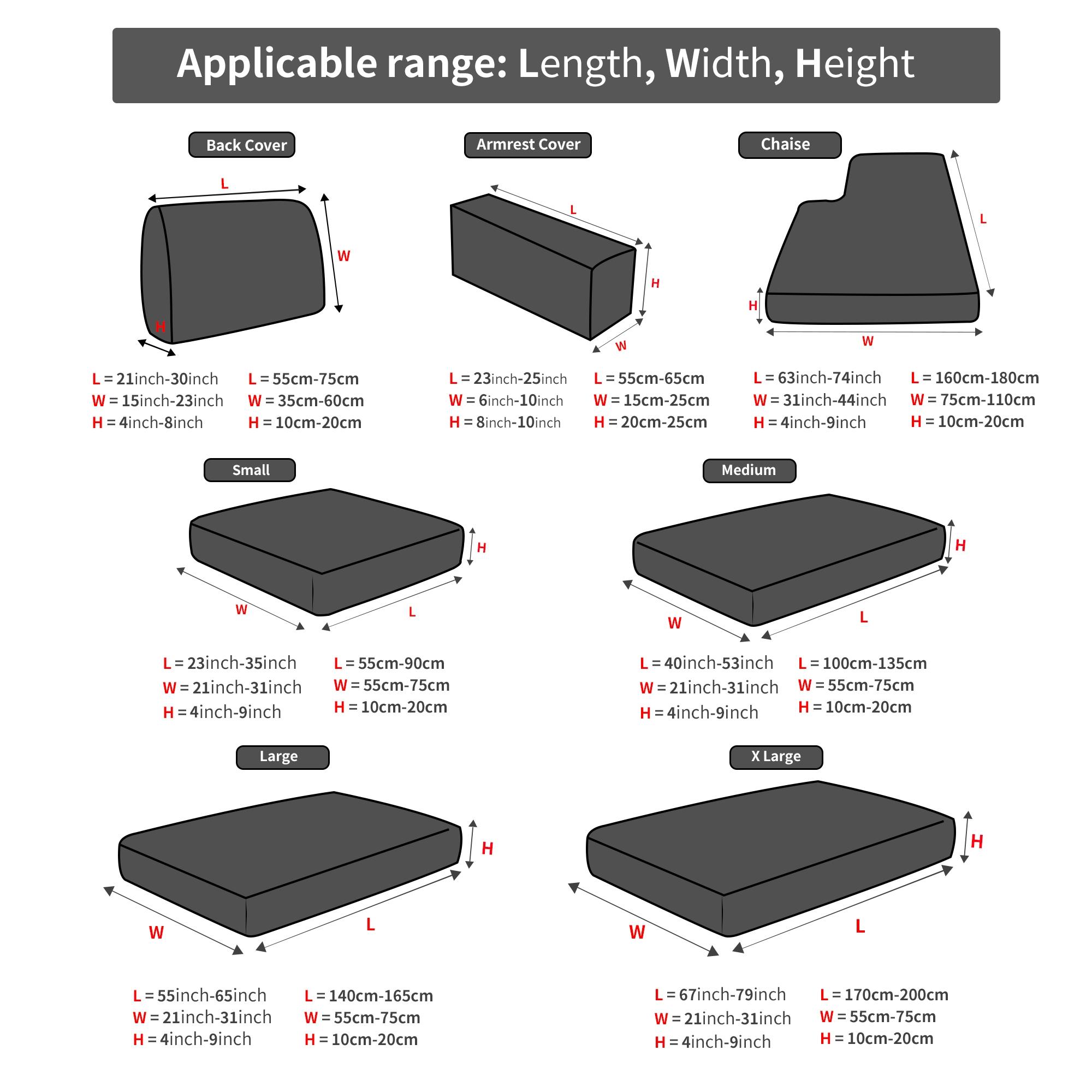 1 Count Elastic Sofa Seat Cover, Modern Anti-Slip Universal Slipcover for L-Shaped and 1–4-Seater Sofas, Elastic Sofa Slipcover