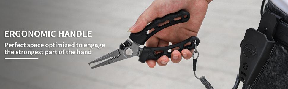 TRUSCEND Lockable Fishing Pliers with High Tungsten Cutter, Innovative Ergonomic Handy Handle, Saltwater Corrosion Resistant Teflon Coated Fishing Tool, Super Light Multi-Function Fishing Gifts tiktokshopspringglowup TRUSCEND Lockable Fishing Pliers with High Tungsten Cutter, Innovative Ergonomic Handy Handle, Saltwater Corrosion Resistant Teflon Coated Fishing Tool, Super Light Multi-Function Fishing Gifts tiktokshopspringglowup