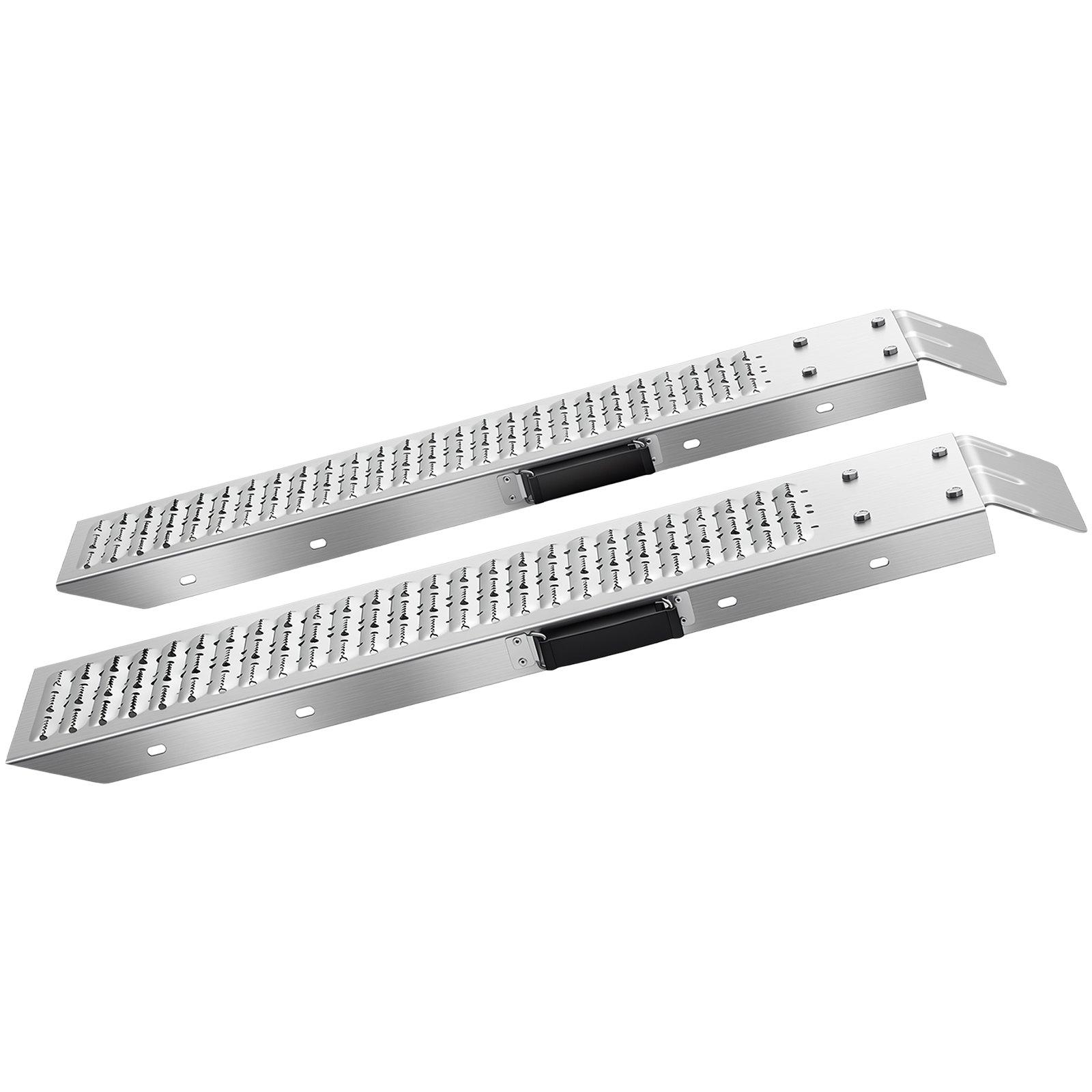 VEVOR Trailer Ramps, 2PCS 39 x 9 in, Heavy-Duty Steel ATV Ramp Set with Anti-Slip Plates, 1200LBS Combined Capacity Loading Ramps for Motorcycles, Lawn Mowers, Farm Tractors, Carts