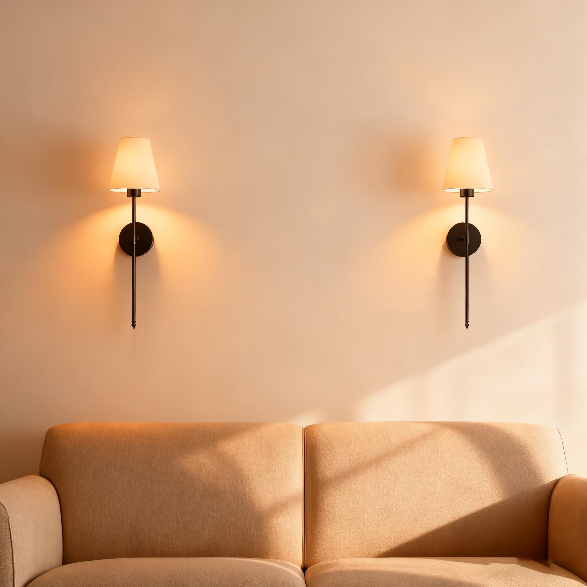 Black Paste-On Wall Light , Decorative Wall Light, Decorative Wall Lamp, RGB Rechargeable Bulb, Wireless Installation, Powered by 2000mAh Battery, Dimmable Ideal for TV Walls, Galleries, Bedrooms, Living Rooms, and Interior Decor