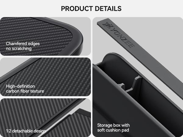 YONZEE 2-in-1 Car Steering Wheel Desk Tray & Car Seat Gap Filler Organizer – Foldable Carbon Fiber Look Table for Laptop, Eating Food, Writing – for Standard Round Steering Wheels YONZEE 2-in-1 Car Steering Wheel Desk Tray & Car Seat Gap Filler Organizer – Foldable Carbon Fiber Look Table for Laptop, Eating Food, Writing – for Standard Round Steering Wheels