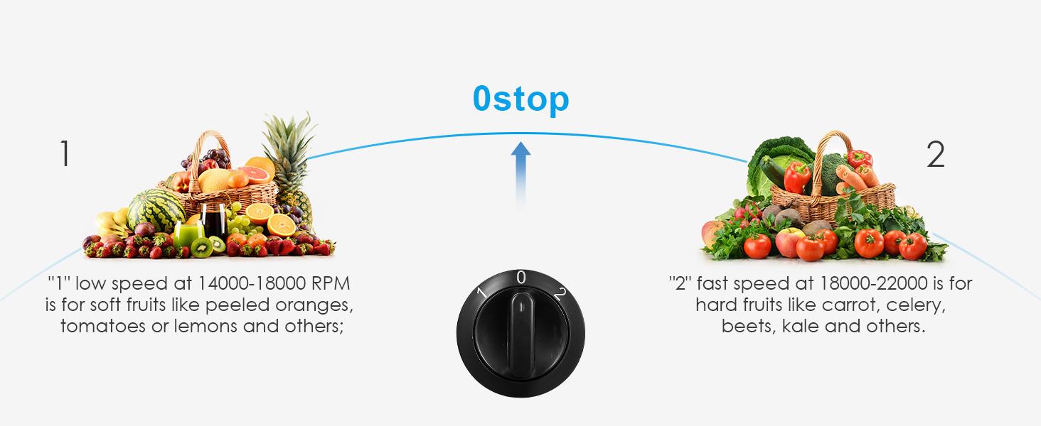 Qcen Juicer Machine, 500W Centrifugal Juicer Extractor with Wide Mouth 3” Feed Chute for Fruit Vegetable, Easy to Clean, Stainless Steel, BPA-free