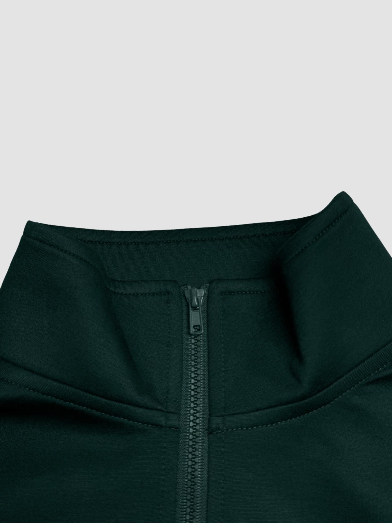 Women's Solid Color Long Sleeve Zipper Jacket & Flare Pants Set, Casual for Daily Wear, Ladies Fashion Clothing Combo