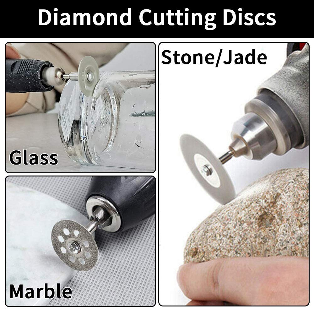 Discs for Dremel Rotary Tool, 3 Different   to Meet Your Different Needs,  Wheel Set Can  /Metal/Plastic/Glass/Stone and Make DIY Craft