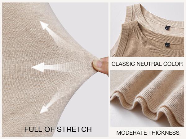 Arach&Cloz 2026 Womens Tank Tops Spring Summer Sleeveless Crew Neck Soft Sweater Cute Fashion Dressy Business Casual Outfits Knit Trendy Work Clothes SummerVibes