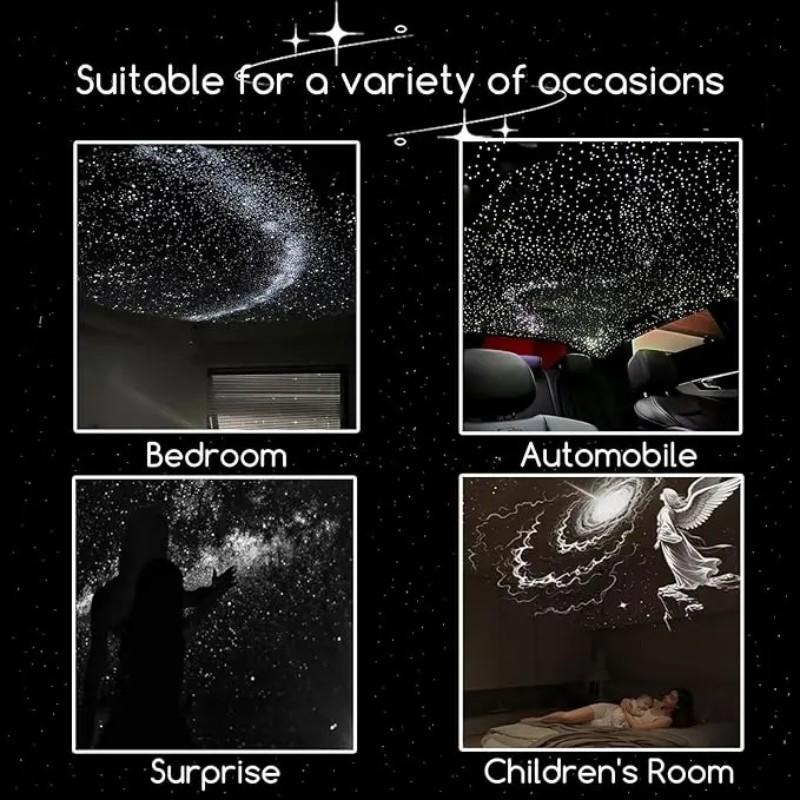 Multifunctional Portable Starry Night Light Projector, Slide Film, Adjustable Brightness, 360 Rotation, Bedroom Decor, Perfect Gift