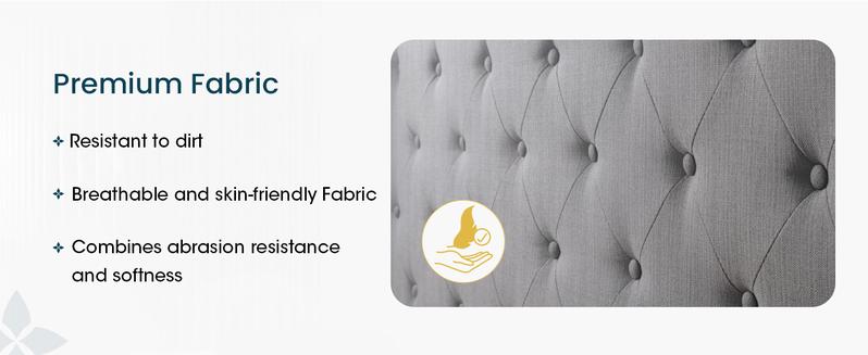 MUTICOR Upholstered Bed Frame with Tufted Wingback Headboard，【Frame Only No Mattress】 Modern Platform Bed with Wooden Slats Support -Non-Slip and Noise-Free，Full/King/Queen Bed Frame #TikTokShopBlackFriday #ChristmasGifts