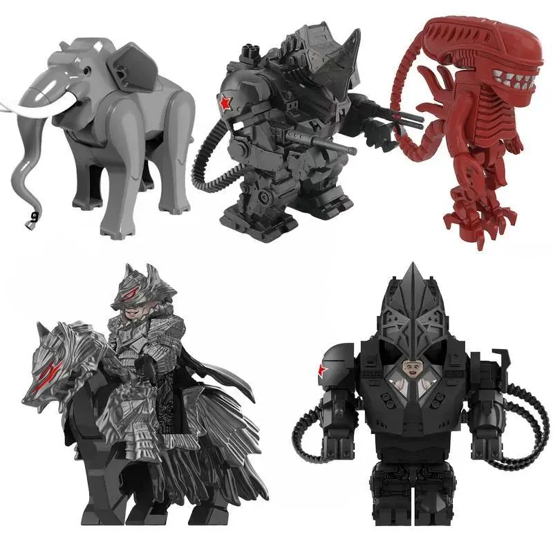 Space War Children Anime Figure Hero Building Blocks Kid Gift Assembling Toy Model Mini Movies Characters Figurine Bricks, Bricks & Parts