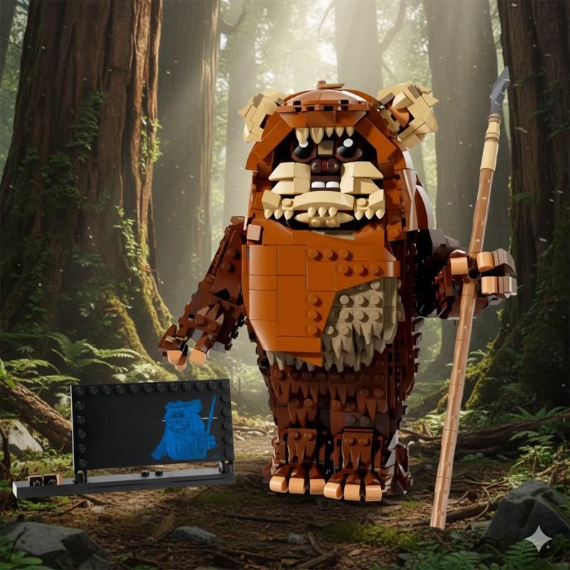1010pcs Wicket the Ewok Compatible 75430 Creative Building Blocks Toy Set, Ivoke Wicket Series Model No Battery Required, Perfect Gift