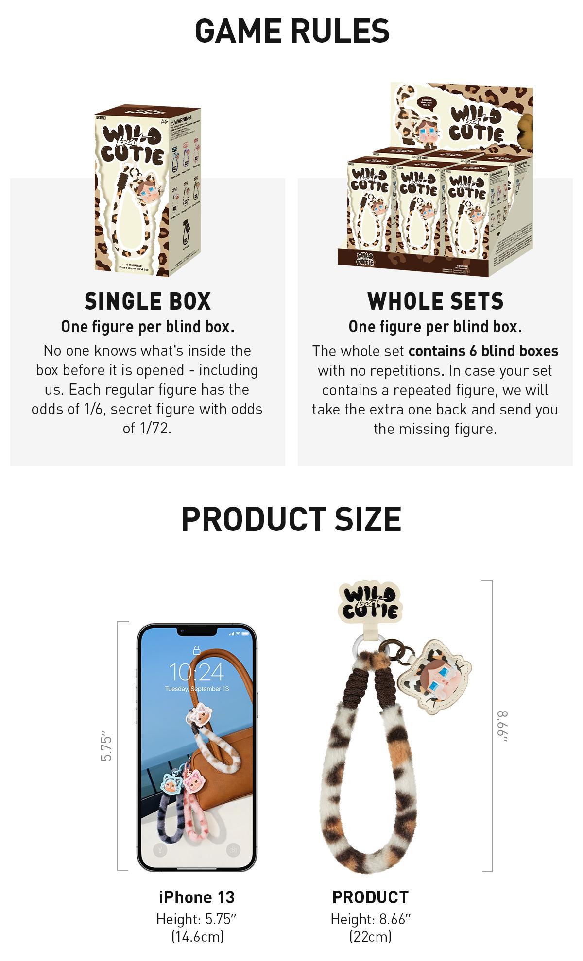 POP MART CRYBABY Wild but Cutie Series-Phone Charm Blind Box