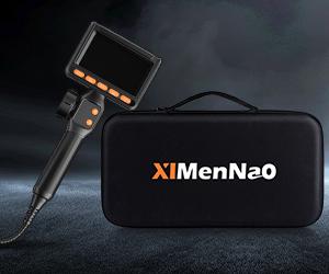 360°  Articulating Borescope with 5.5FT Semi-Rigid Cable 32GB Card , Two-Way HD Waterproof Endoscope  Camera with Light , for Car Accessories, Home Checks, Detecing Tools