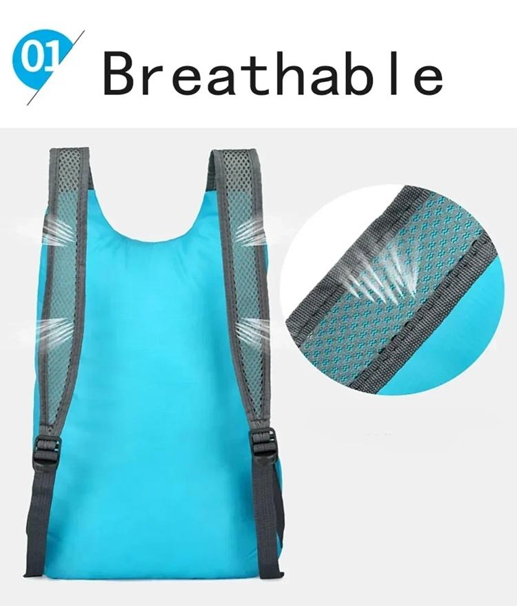 Men's and Women's Outdoor Sports Waterproof Foldable Backpack Large Capacity Portable Camping and Hiking Day Bag Travel Backpack
