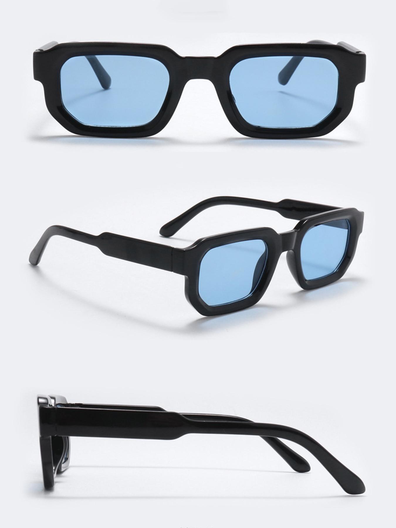 Unisex Square Sunglasses, Perfect for Daily Driving and Music Festivals, Ideal Gift Choice, Stylish and Versatile Eyewear